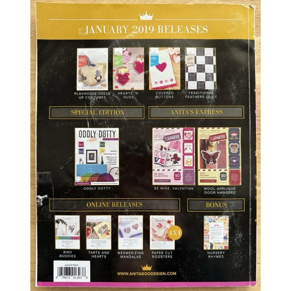 Anita Goodesign ALL ACCESS VIP Club Oddly Dotty JANUARY 2019 Book &‎ CD